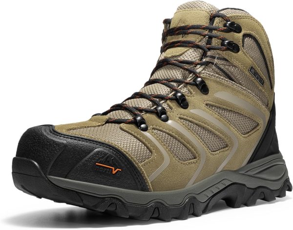 Pavo Steel Toe Work Boots Mens Waterproof Slip Resistant-0