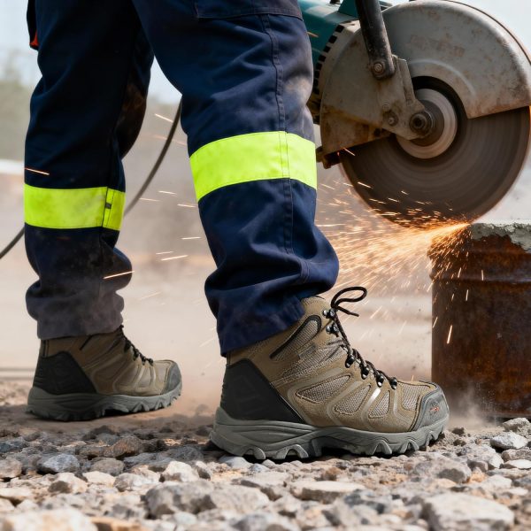 Pavo Steel Toe Work Boots Mens Waterproof Slip Resistant-1