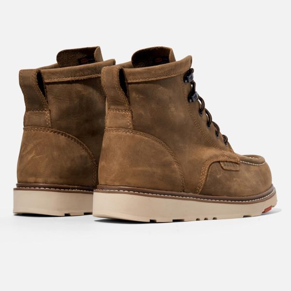 Marin Work Boot Brown Leather Safety Toe Mens-5