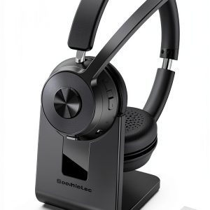 KH53 Wireless Headset Black Modern Design-0