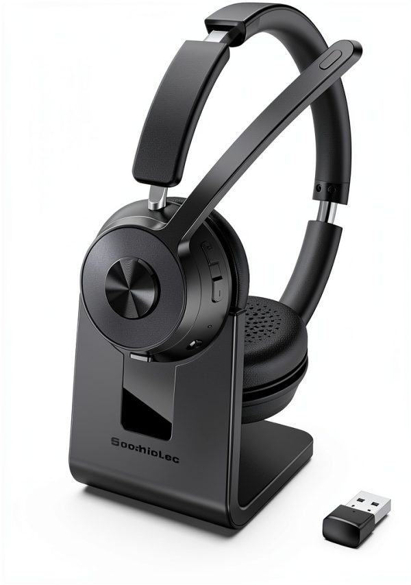 KH53 Wireless Headset Black Modern Design-0