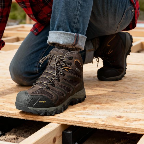 Pavo Steel Toe Work Boots Mens Waterproof Slip Resistant-1