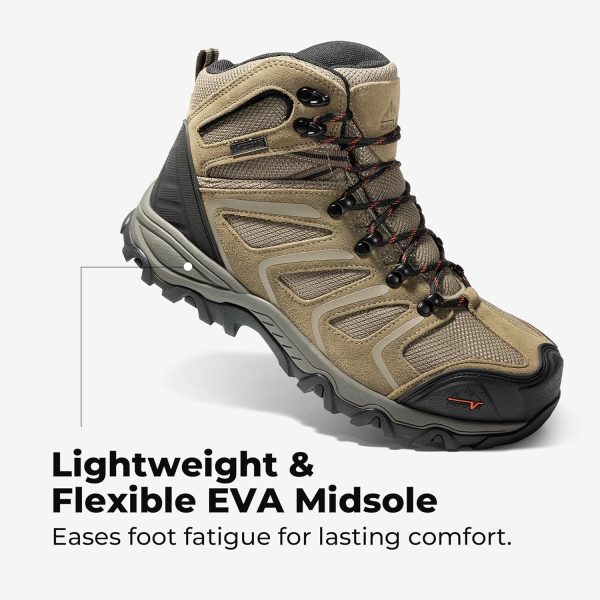 Pavo Steel Toe Work Boots Mens Waterproof Slip Resistant-5