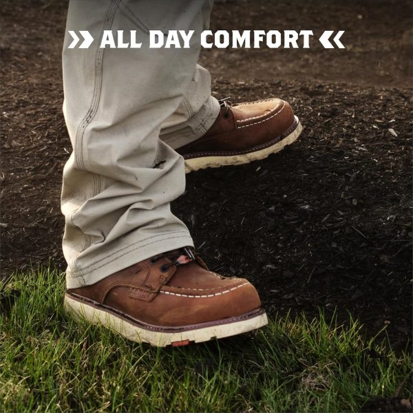 Marin Work Boot Brown Leather Safety Toe Mens-3