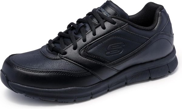 Skechers Mens Work Shoes Slip Resistant Memory Foam-0