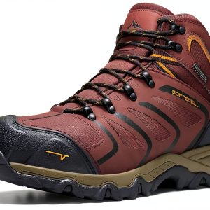 Pavo Steel Toe Work Boots Mens Waterproof Slip Resistant-0