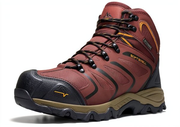 Pavo Steel Toe Work Boots Mens Waterproof Slip Resistant-0