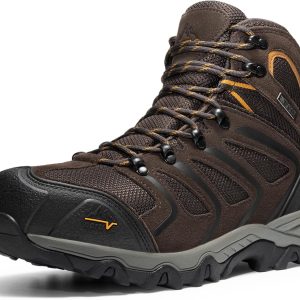 Pavo Steel Toe Work Boots Mens Waterproof Slip Resistant-0