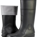 NINGO Mens Steel Toe Rain Boots Waterproof Work Boots-0