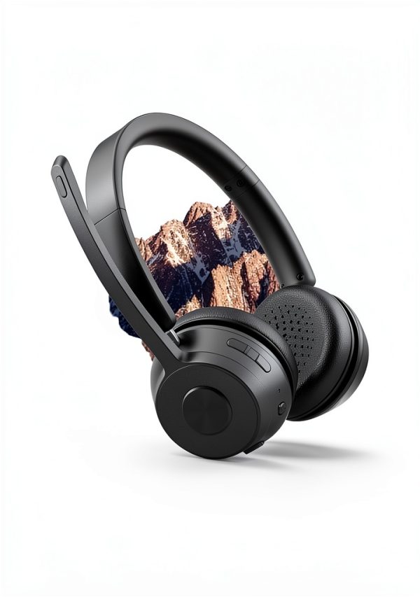 KH53 Wireless Headset Black Modern Design-3