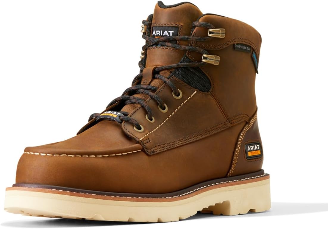 Ariat Rebar Lift Work Boots in a construction setting