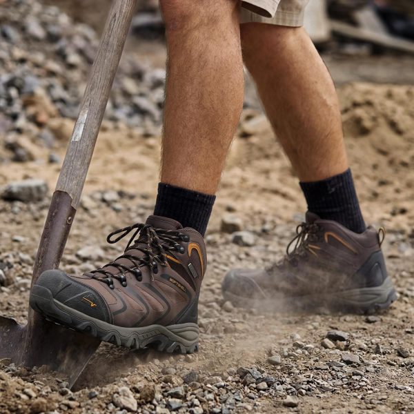 Men Steel Toe Work Boots Waterproof Slip Resistant-1