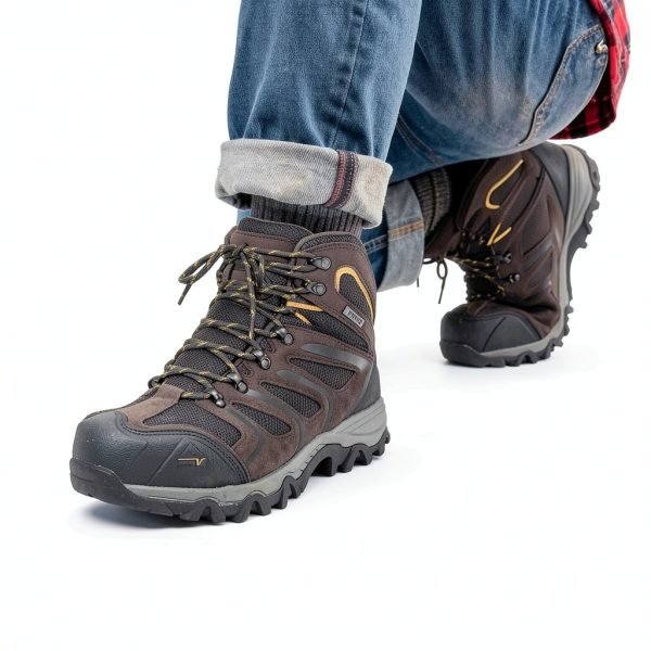 Pavo Steel Toe Work Boots Mens Waterproof Slip Resistant-1