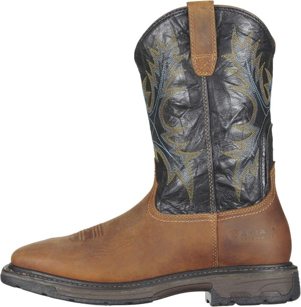 Ariat WorkHog Mens Work Boots Leather Slip Resistant-2