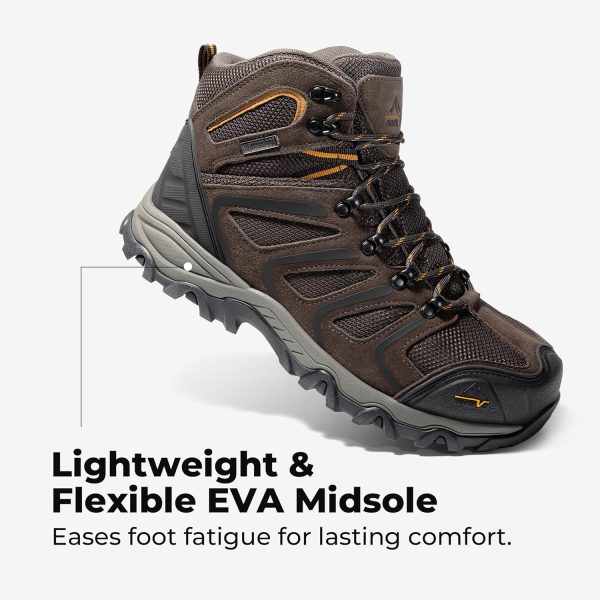 Pavo Steel Toe Work Boots Mens Waterproof Slip Resistant-5