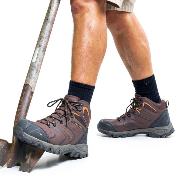Pavo Steel Toe Work Boots Mens Waterproof Slip Resistant-1