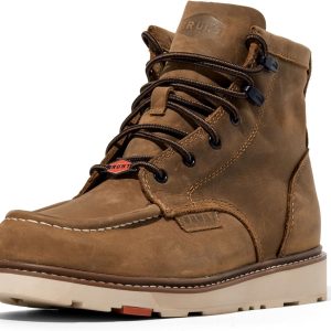 Marin Work Boot Brown Leather Safety Toe Mens-0