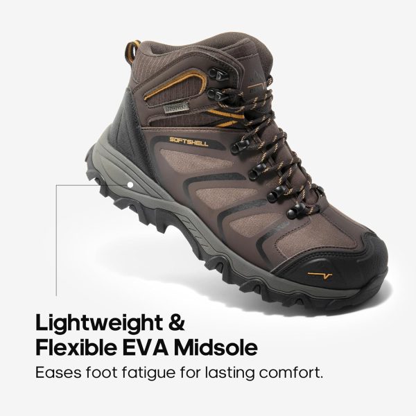 Men Steel Toe Work Boots Waterproof Slip Resistant-6