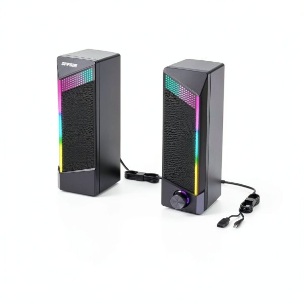 OFFSIR 2 in 1 Computer Speakers ABS Material Soundbar-5