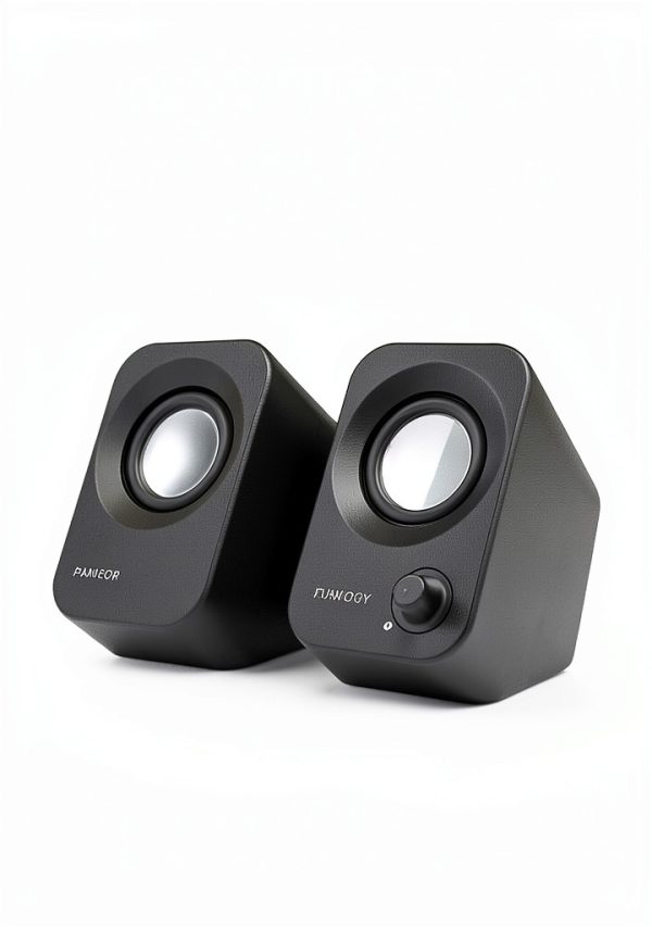 FUNLOGY White Bookshelf Speaker for PC Gaming-3