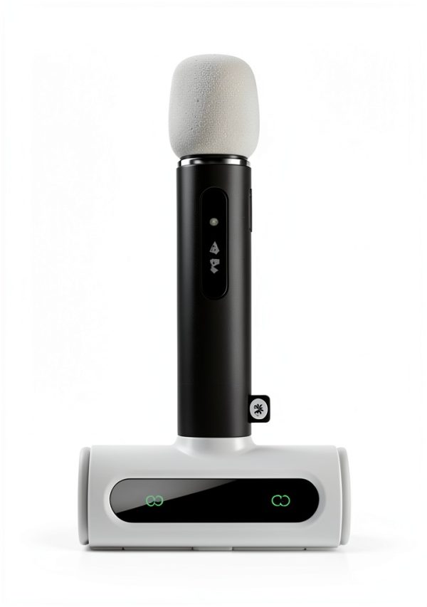 Wireless Lavalier Microphone GoorDik J3 USB‑C Charging Case White-4