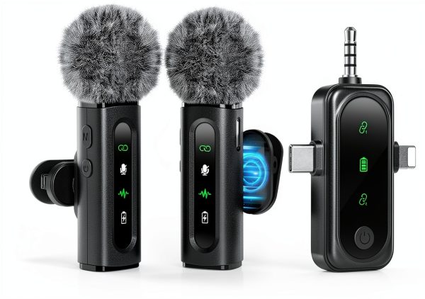 GoorDik Wireless Lavalier Mic J3 4-in-1 Omni Pattern Charging Case-0