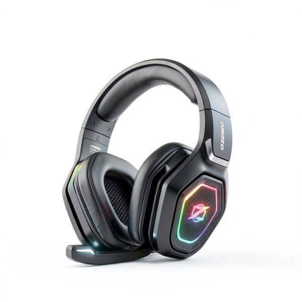 Gaming Headset Ozeino OW810 Red Bluetooth Noise Cancellation-2