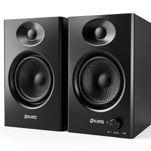 OHAYO C6-Black 2.0 Bluetooth Bookshelf Computer Speakers with USB Port-0