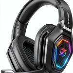 Gaming Headset Ozeino OW810 Red Bluetooth Noise Cancellation-0