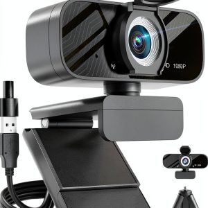 Webcam Gohero TW07 Black 1080p HD with Noise Cancel and Wide Angle-0