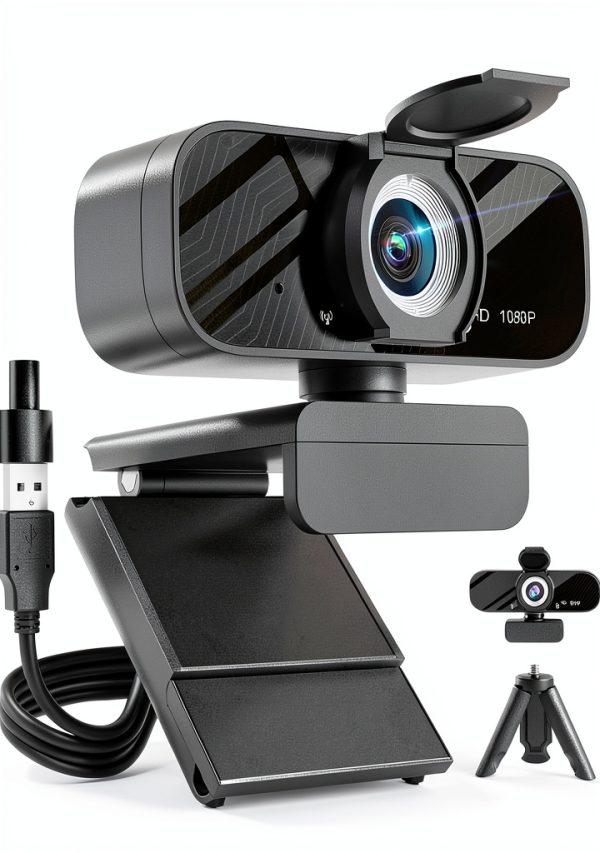 Webcam Gohero TW07 Black 1080p HD with Noise Cancel and Wide Angle-0