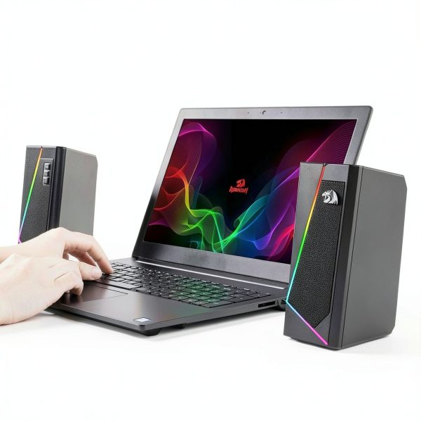 Redragon Anvil 2.0 Multimedia Speakers with Touch RGB Lighting Black-7
