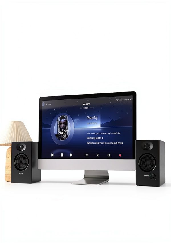 OHAYO C6-Black 2.0 Bluetooth Bookshelf Computer Speakers with USB Port-2