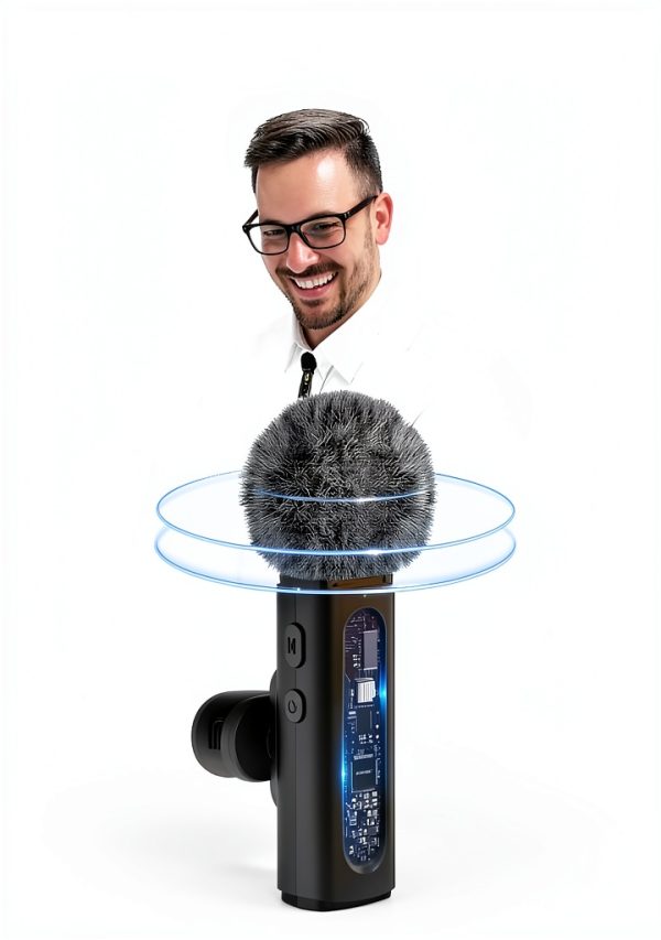 GoorDik Wireless Lavalier Mic J3 4-in-1 Omni Pattern Charging Case-2