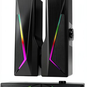 KAPEYDESI Splitx 2-in-1 Detachable Black Computer Speaker 6.5 Inch-0
