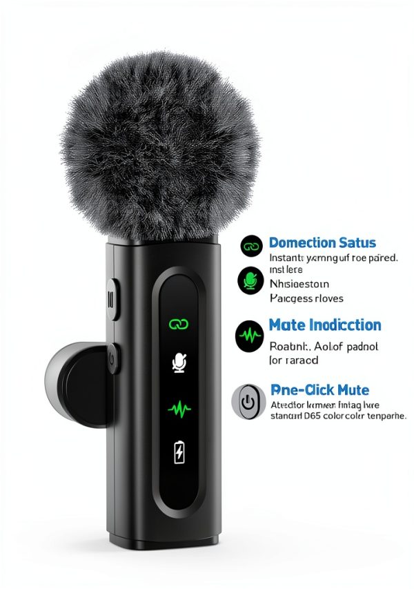GoorDik Wireless Lavalier Mic J3 4-in-1 Omni Pattern Charging Case-3