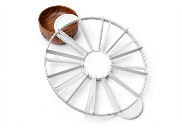 Cake Portion Marker & Cutter - Round 14/16 Piece Double Sided Slicer for Even Slices, 10 Inch Diameter-2