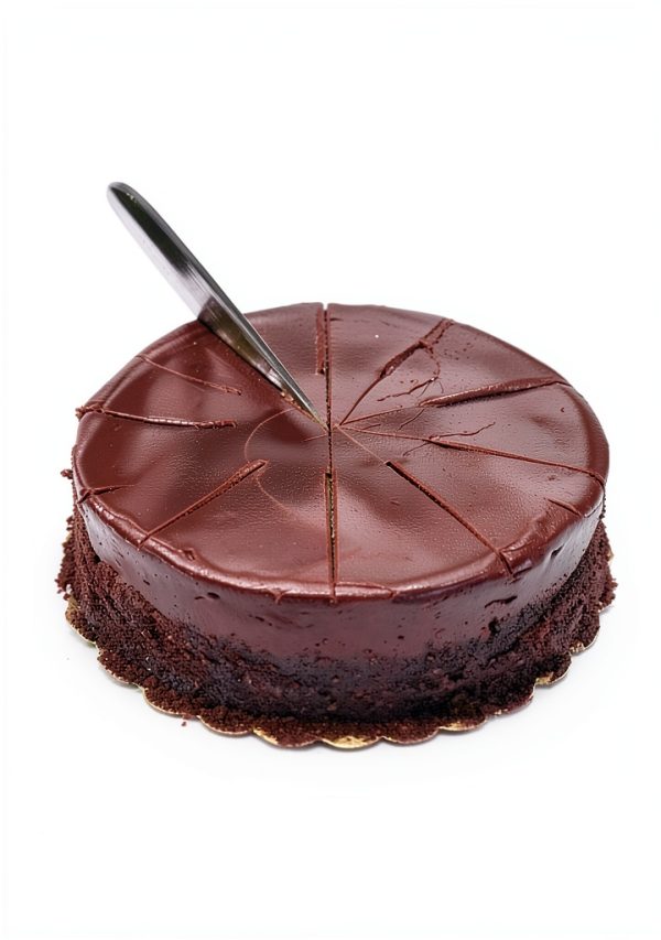 Cake Portion Marker & Cutter - Round 14/16 Piece Double Sided Slicer for Even Slices, 10 Inch Diameter-1
